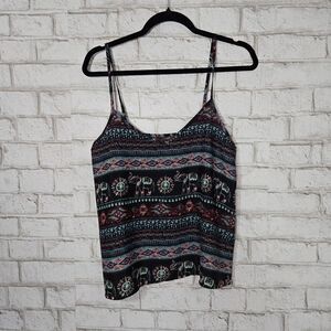 Hollister printed elephant tank top